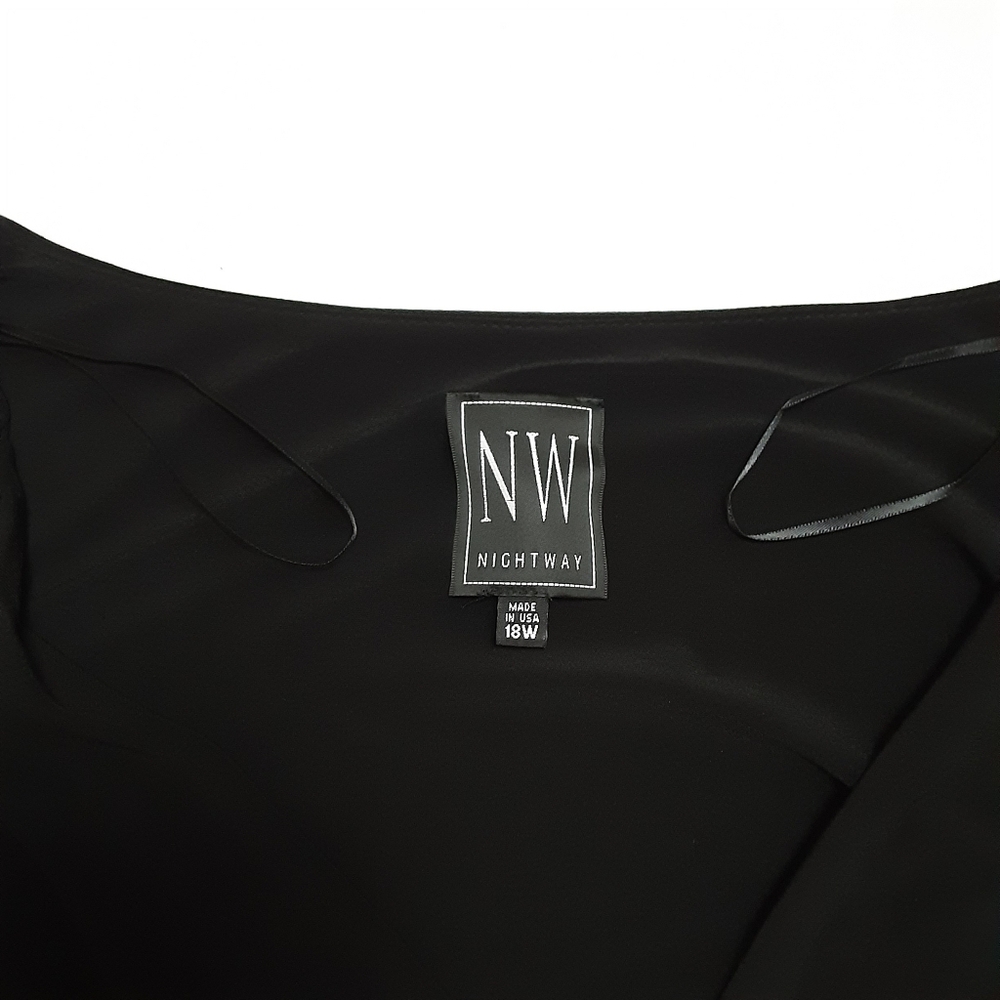 NWT NIGHTWAY Black Sleeveless Dress Womens 18W - Picture 6 of 14